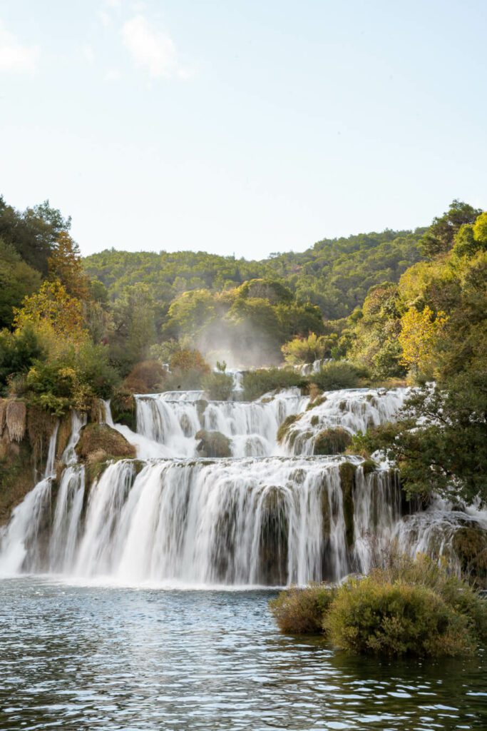 main watefalls at Krka national park croatia