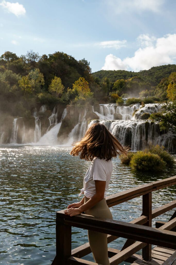 woman, me at krka national park