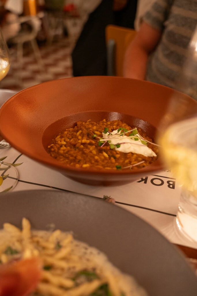 oxtail risotto in split, croatia
