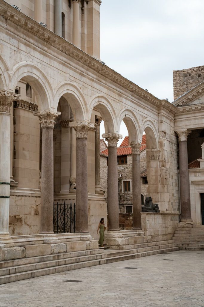 woman, me at diocletian's palace split, things to do in split croatia