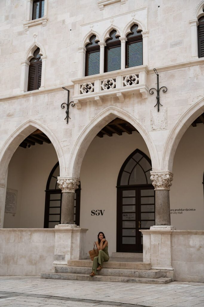 woman, me in old town split