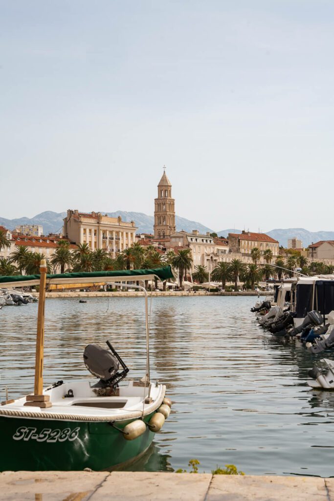 view of split riva with boat