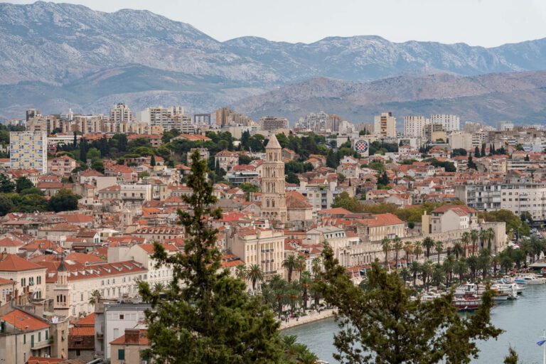 view of split croatia from marjan hill