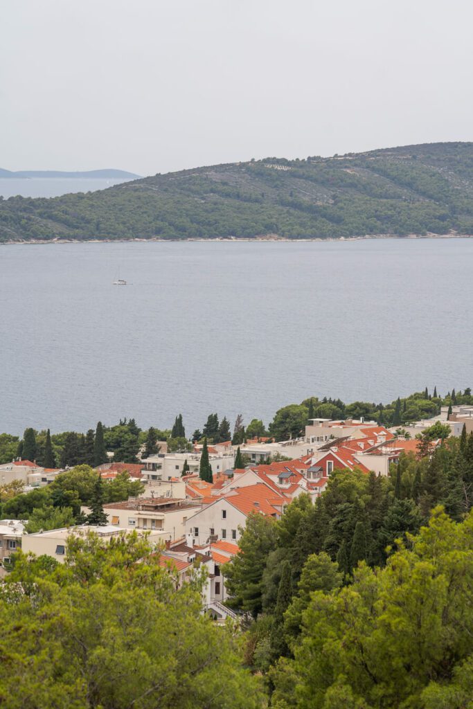 view from Marjan peninsula, split croatia