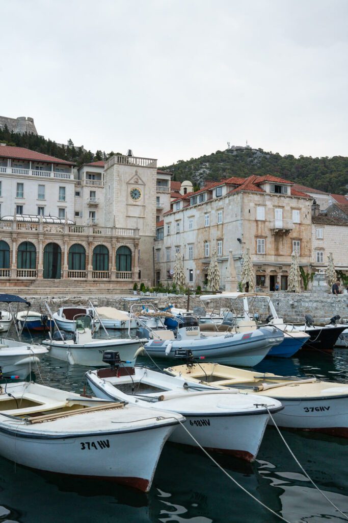 elisabeth palace with boats, one of the best hotels in hvar