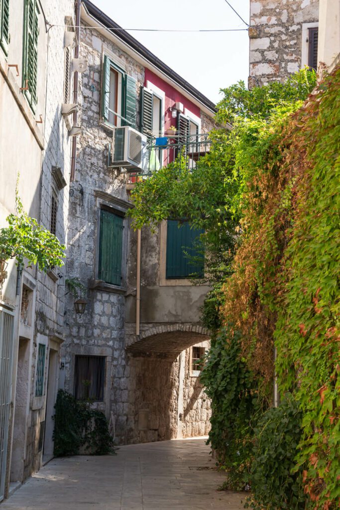 ancient side street in Jelsa Hvar