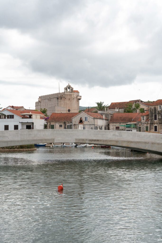 bridge with canal in Vrboska Hvar