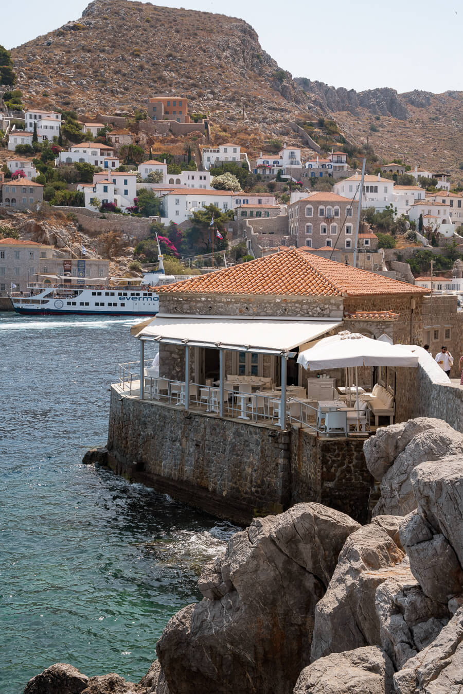 omilos restaurant in hydra greece