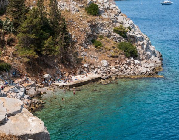 Avlaki beach, hydra greece