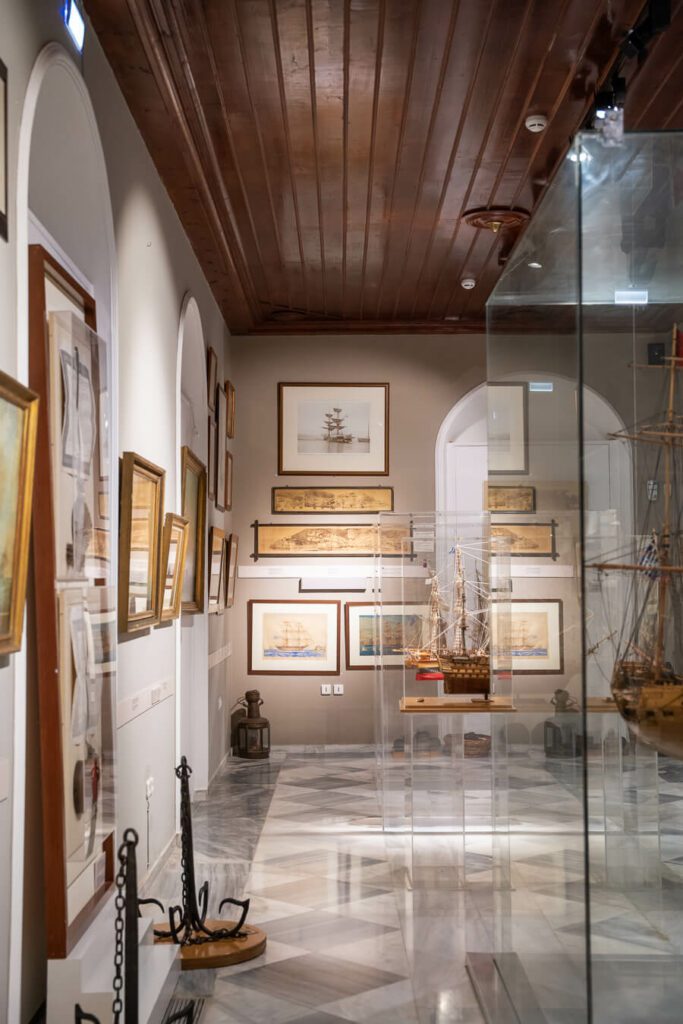 interior of Historical Archive Museum of Hydra