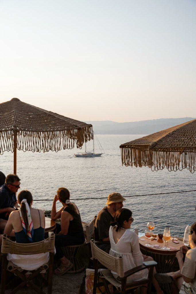 windmill bar at sunset