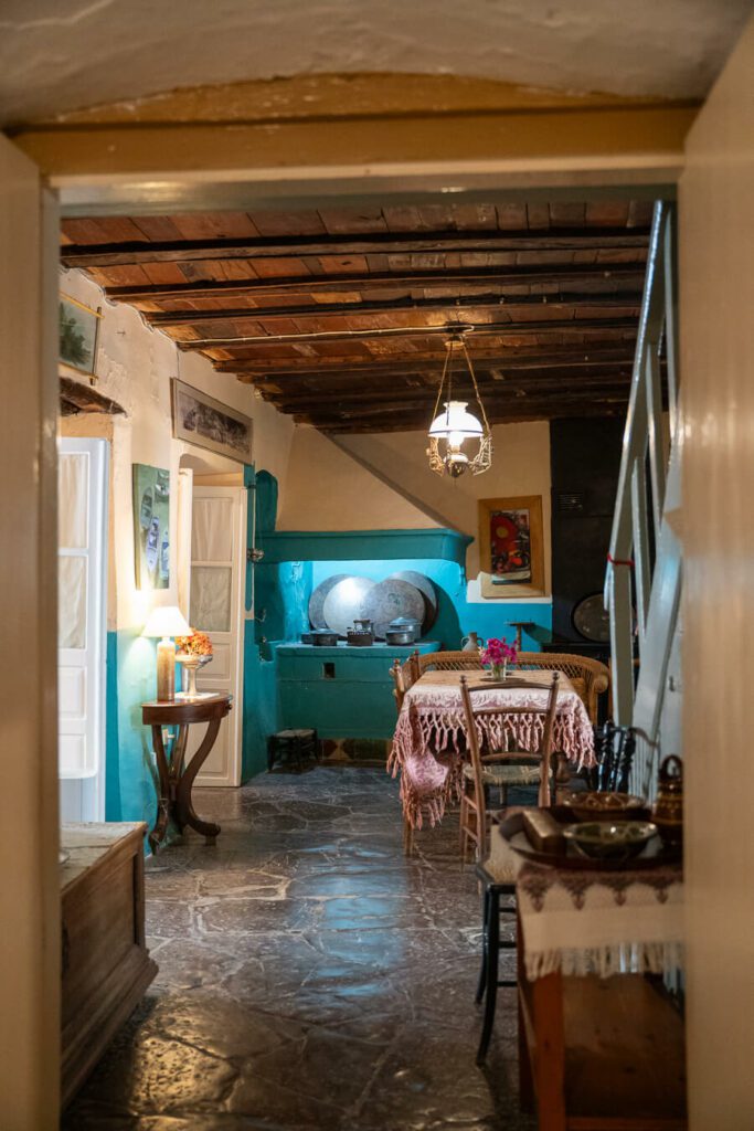 home and studio of Tetsis, Hydra greece