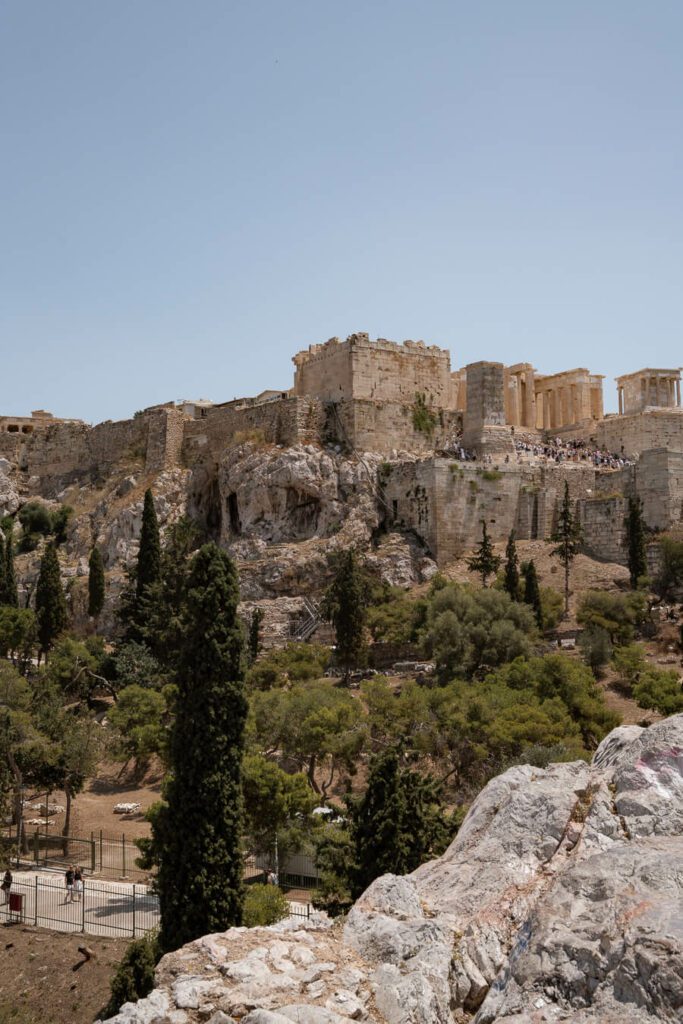 acropolis view in athens