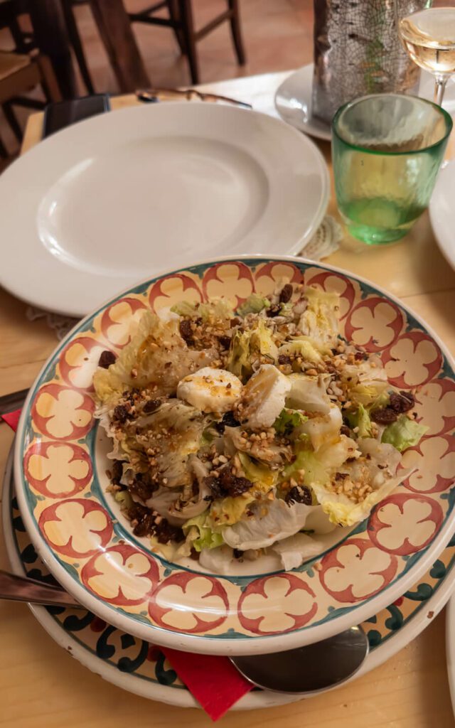 salad at one of the best restaurants in bari italy