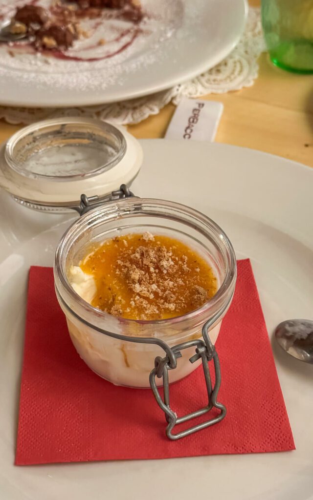 persimmon pannacotta