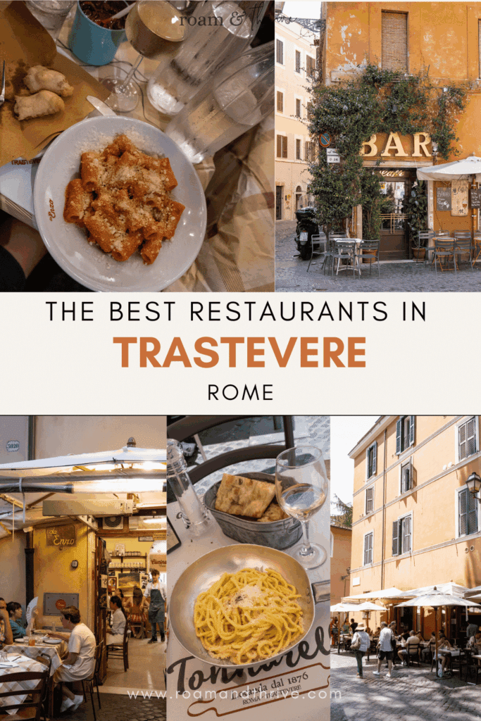 best trastevere restaurants