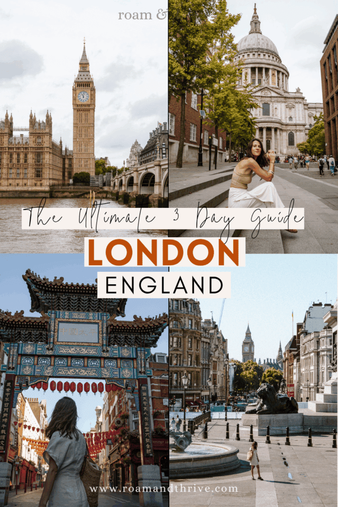 3 day london itinerary