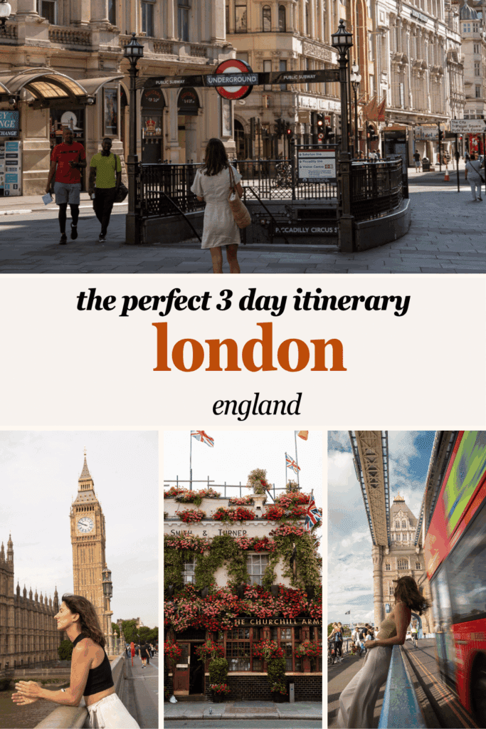 london three day itinerary