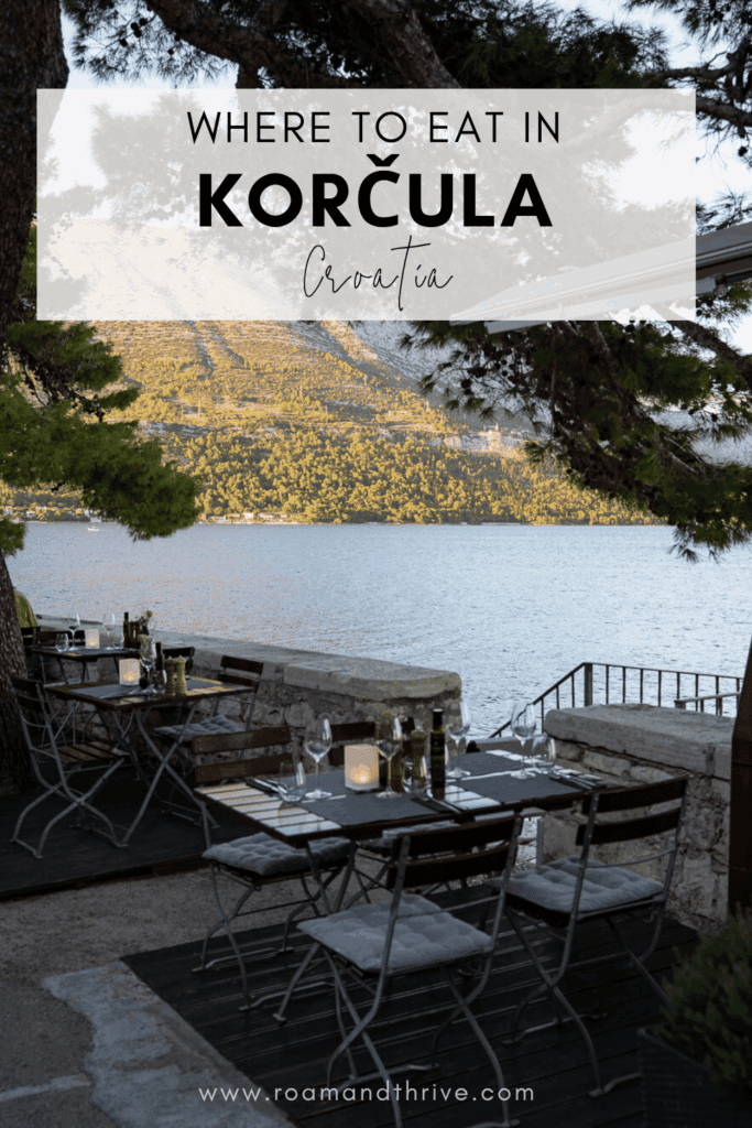 restaurants in korcula croatia