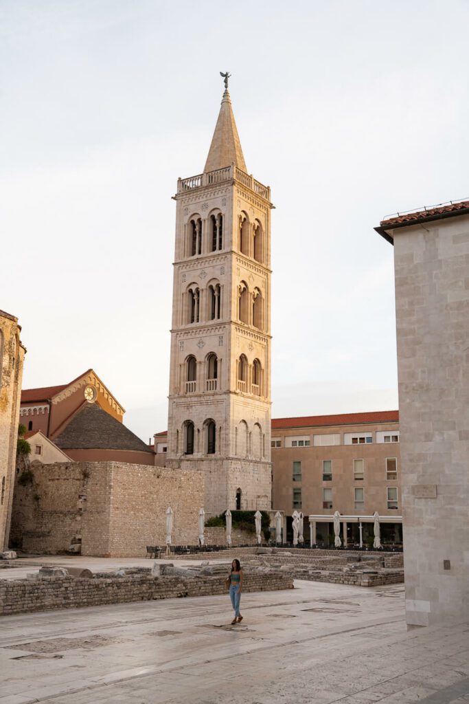 bell tower of St Donatus church zadar