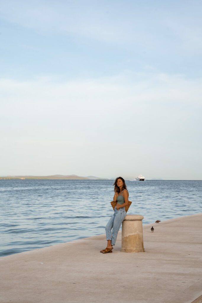 woman, me on zadar riva