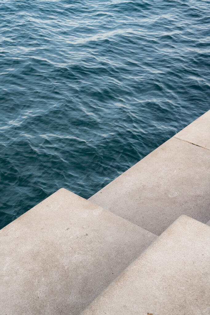 zadar sea organ with sea