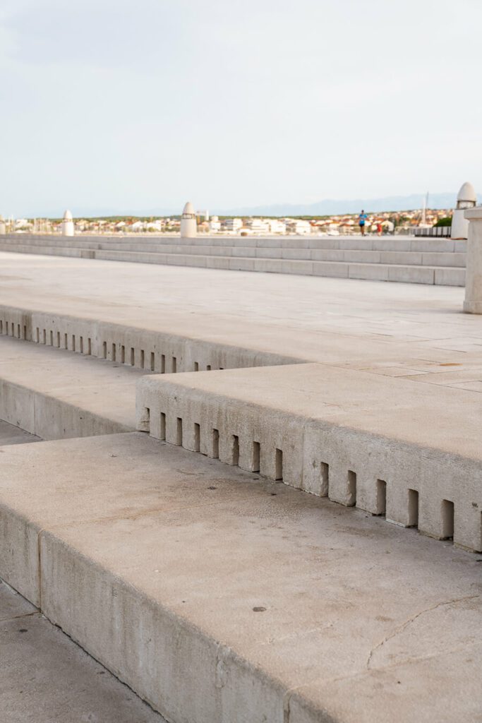 zadar sea organ detail