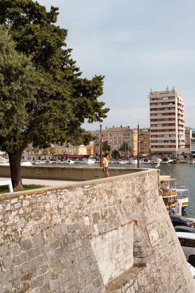 fortified walls in zadar croatia