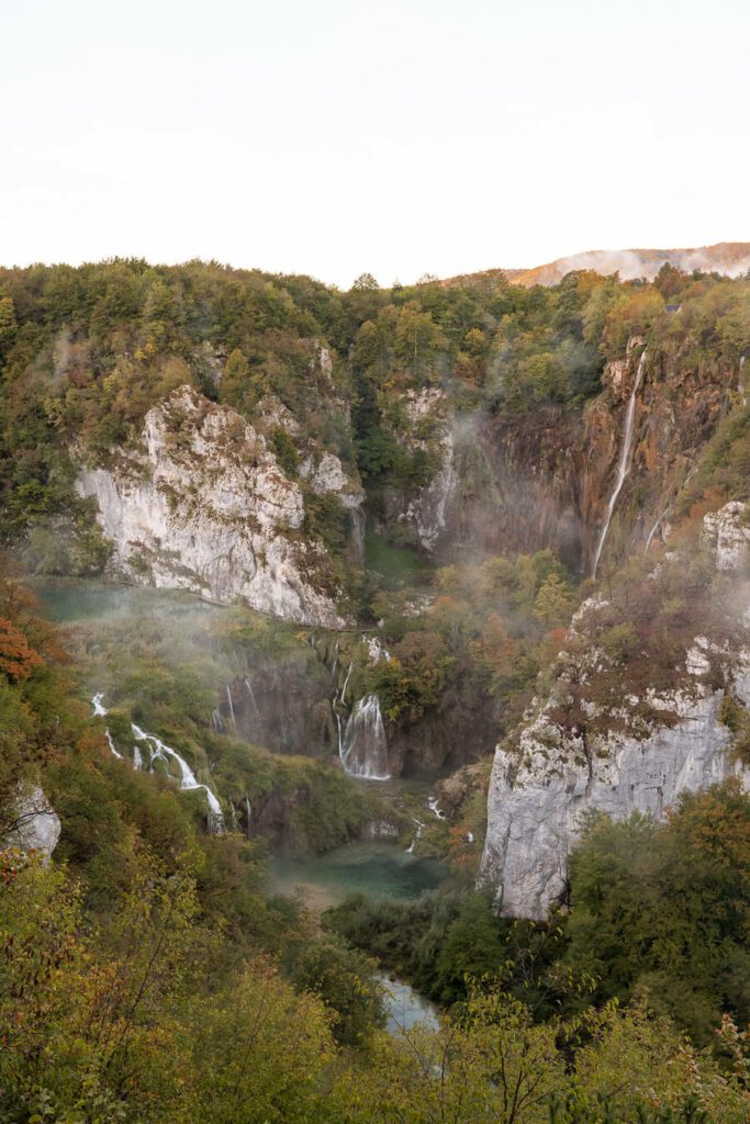entrance one viewpoint in plitvice lakes croatia