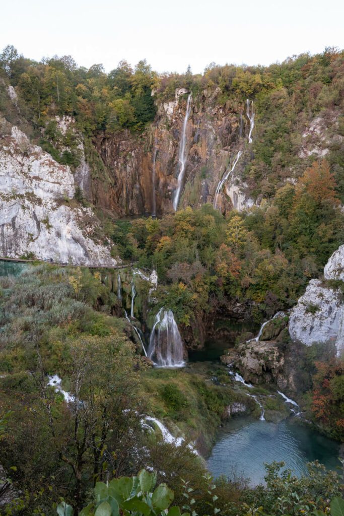 entrance 1 viewpoint at plitvice national park