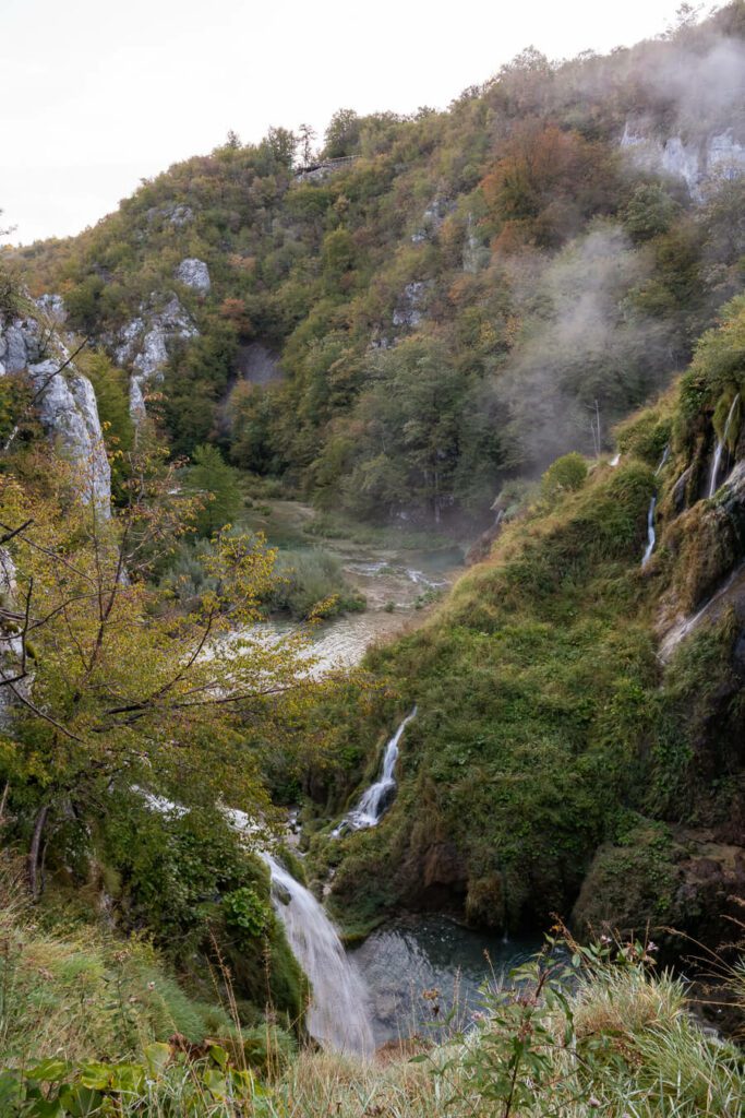 view of waterfalls in plitvice national park