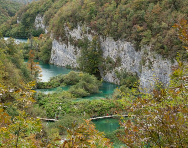 plitvice lakes croatia lower lakes view