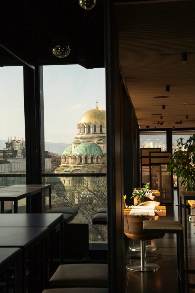 view, sense hotel rooftop, one of the best hotels in sofia