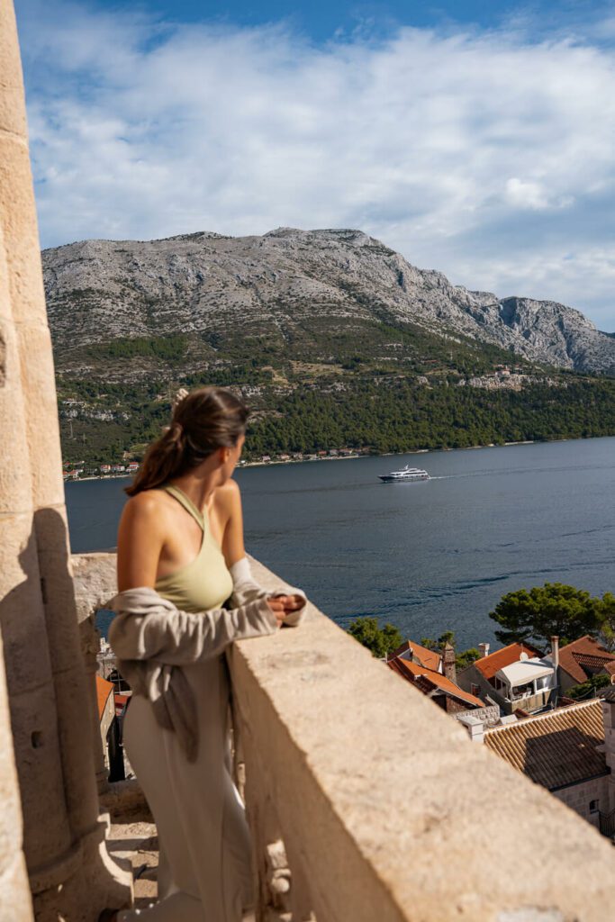 st mark's cathedral belltower, korcula