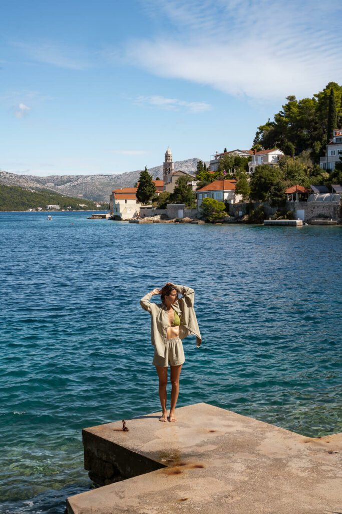 me on a pier near korcula town