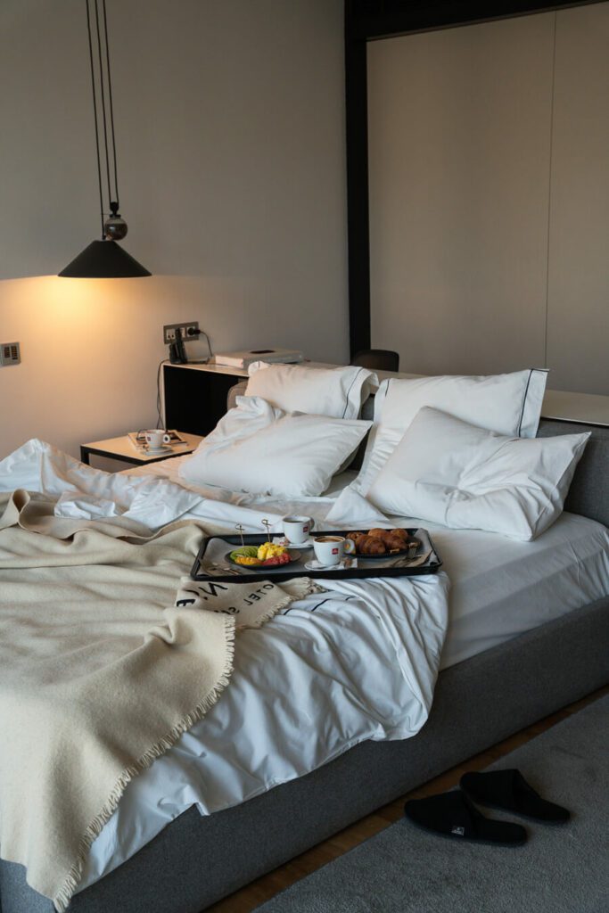 guestroom with breakfast at sense hotel sofia