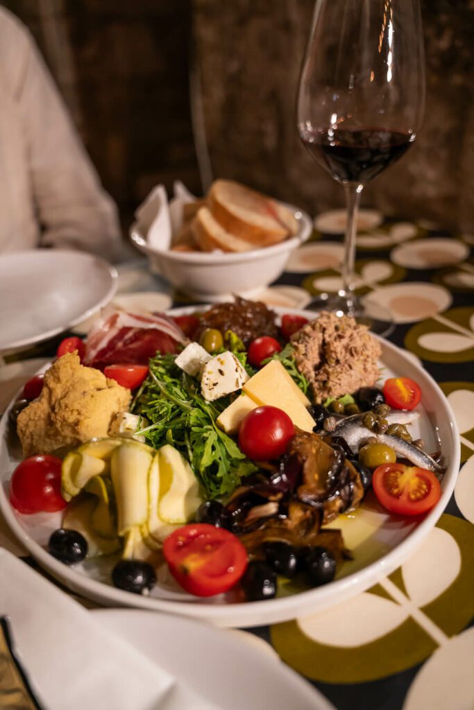 apertizer platter in korcula croatia