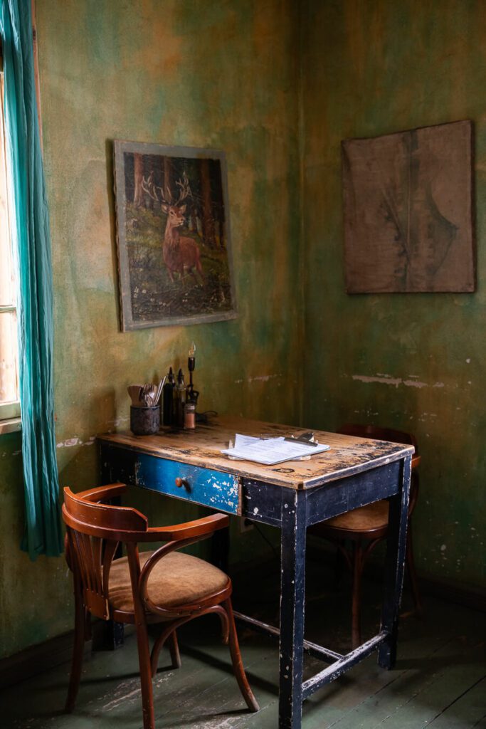 restaurant table at made in blue