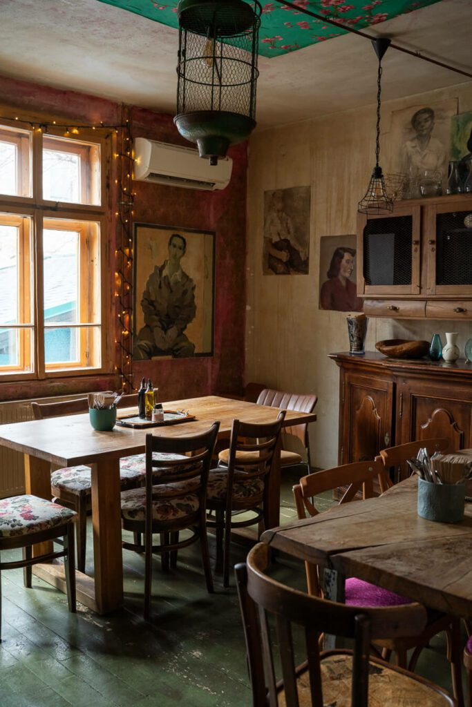made in blue restaurant interior