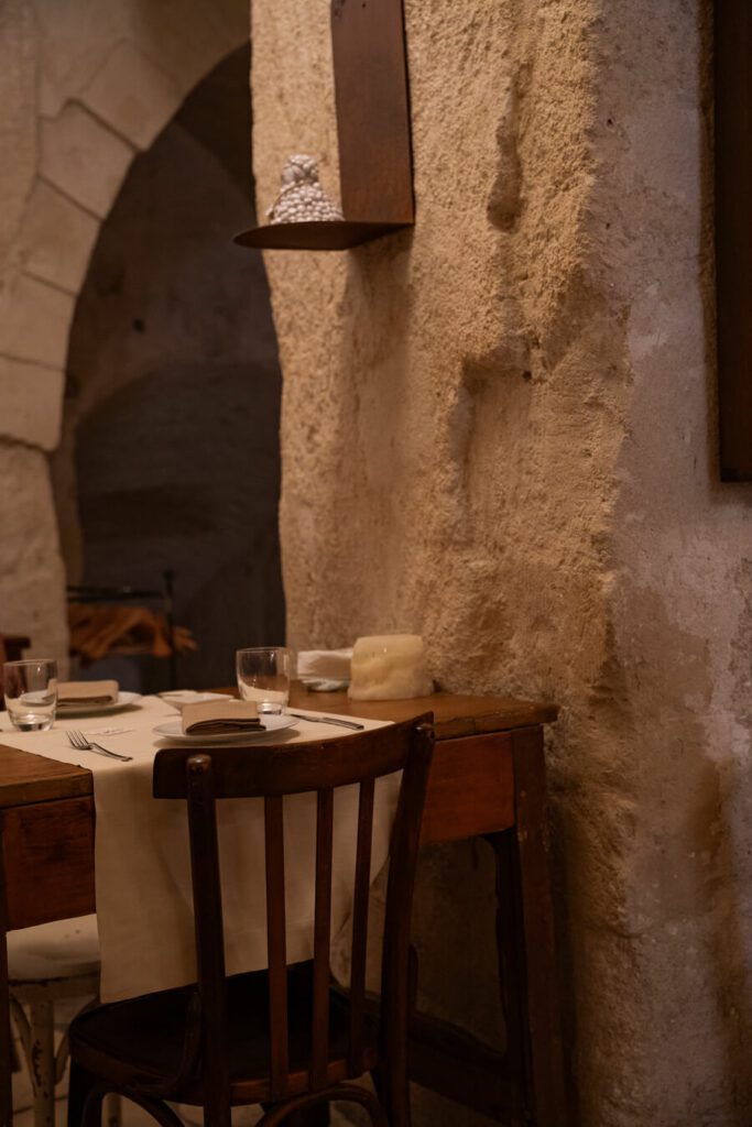 cave restaurant in matera italy