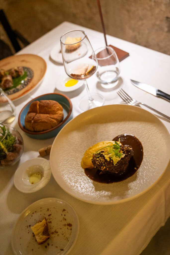 dinner at radino wine resort, Il palazzotto matera