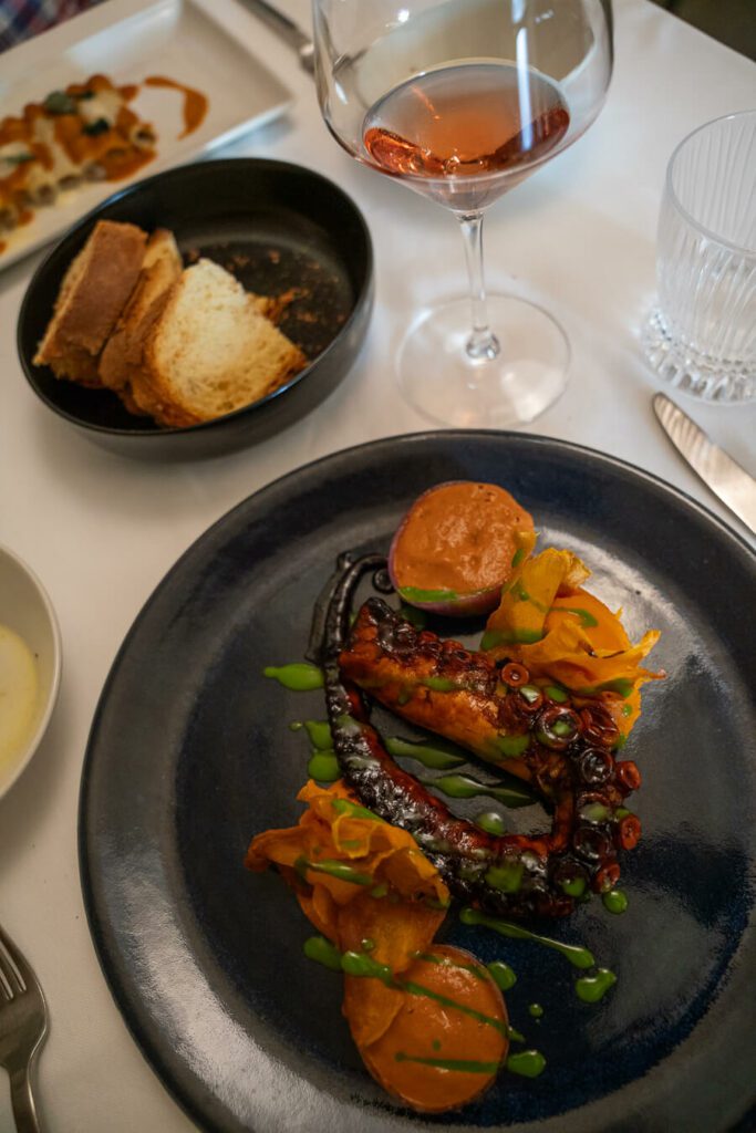 octopus at baccanti one of the top matera restaurants