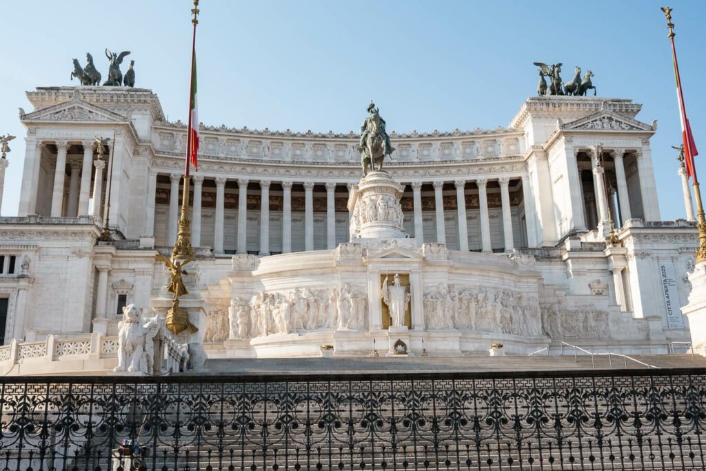 monument of victor emmanuele in rome or the wedding cake