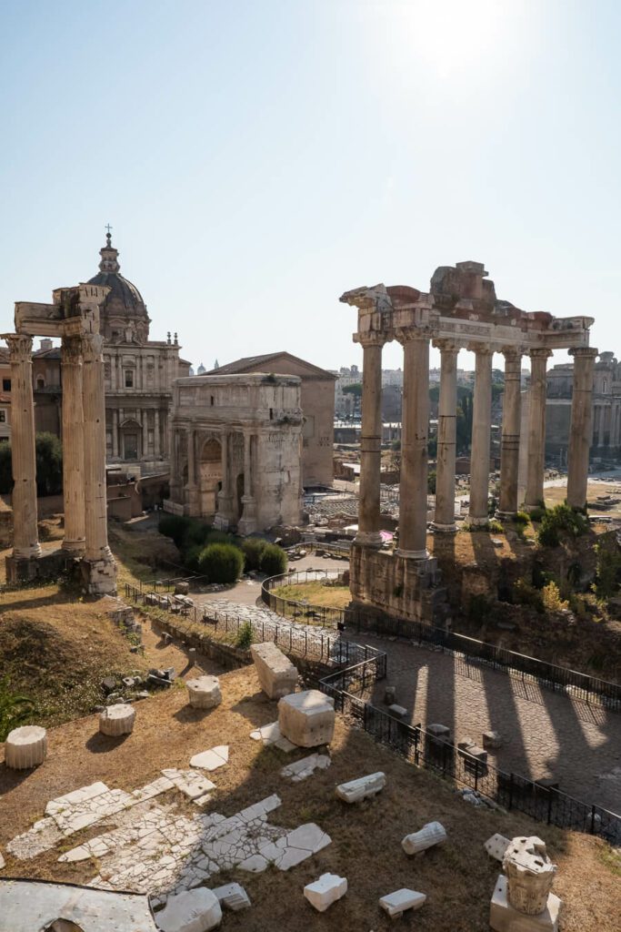 roman forum as part of a 3 day rome itinerary