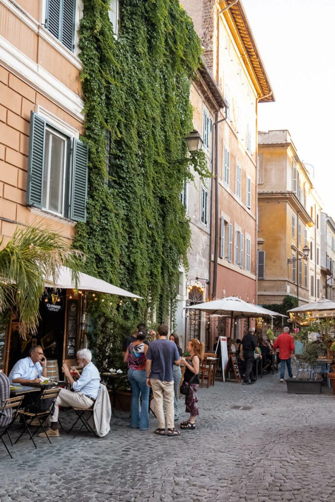 a street in trastevere rome