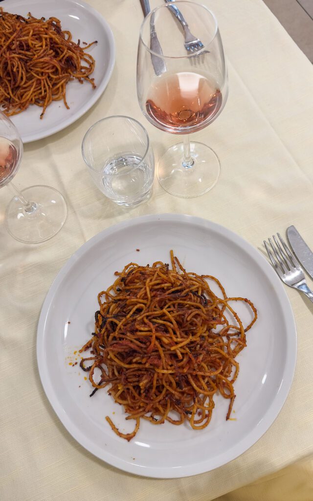spaghetti all'assesina at Al Sorso Preferito in Bari