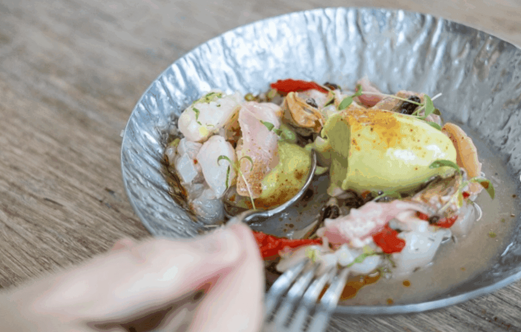 fresh ceviche at Karai in Santiago