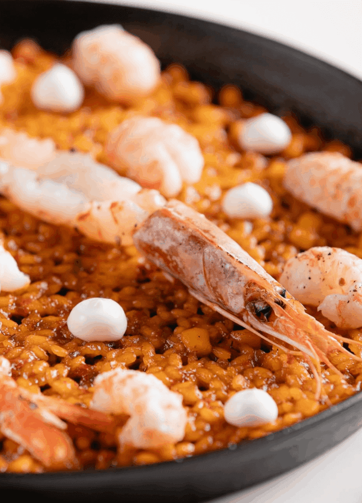 seafood rice at a top restaurant in santiago
