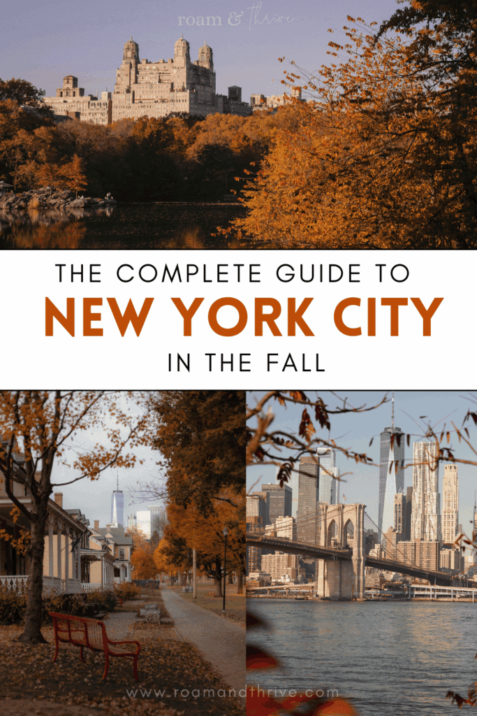 new york city in the autumn