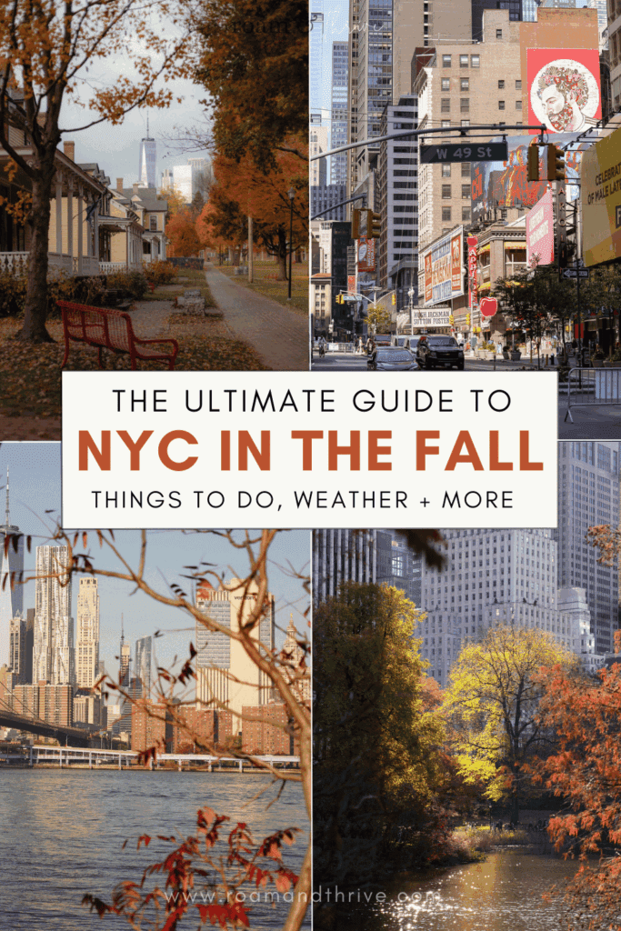 new york city in the fall
